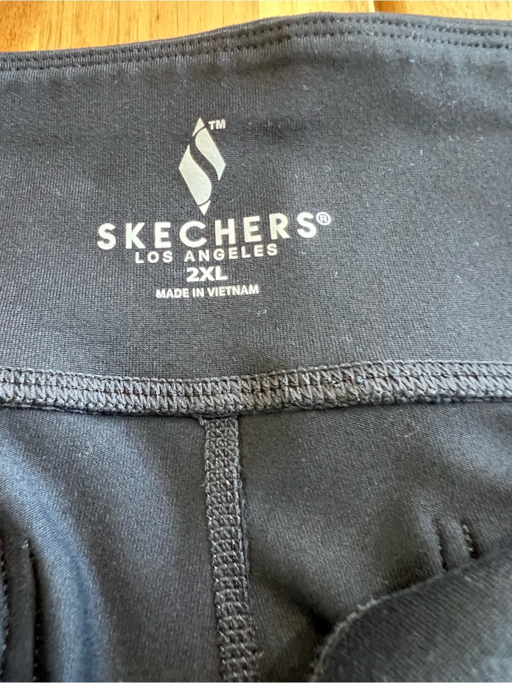 Skechers GoWalk Black Wide Leg Yoga Pants Women’s 2XL Pull On Stretch Athletic - Picture 3 of 6